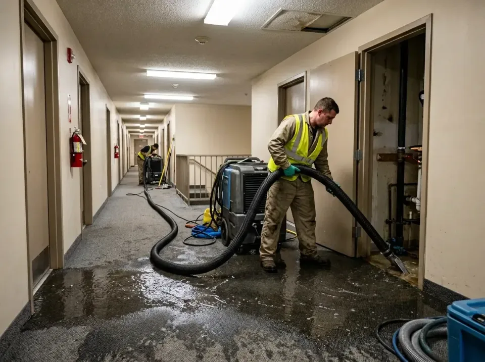multi-unit-apartment-hallway-f-005 — frequently asked questions, Emergency Burst Pipe Water Extraction & Removal in Centerpo…